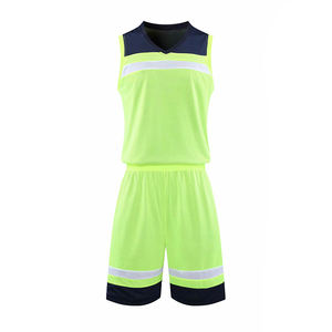 Ensemble maillot et short de basket-ball d'entraînement personnalisé pour uniforme d'équipe, kit de vêtements de sport pour jeunes garçons et hommes - Product Image 1