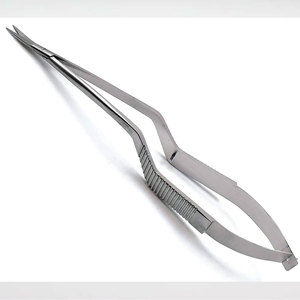 Microtijeras YASARGIL de 7,5 "afiladas/afiladas, rectas, curvadas hacia arriba, instrumentos quirúrgicos de acero inoxidable - Product Image 5