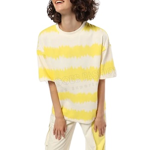 Crea tu estilo único con la camiseta de gran tamaño personalizable para mujer, ropa de verano de algodón de secado rápido, transpirable, todos los tamaños disponibles - Product Image 1