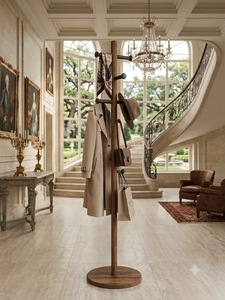 SINTERIOR MODERN WOODEN <b>COAT</b> HANGER <b>STAND</b> FREESTANDING CLOTHES <b>RACK</b> WITH HOOKS FOR ENTRYWAY BEDROOM HOME HOTEL - Product Image 2