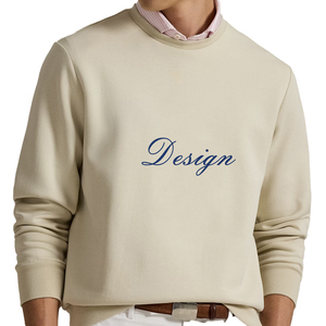 Sudadera de Cuello Redondo para Hombre, Mezcla de Algodón, de Primera Calidad, Absorbe la Humedad, con Logotipo Frontal, Servicio OEM Disponible - Product Image 5