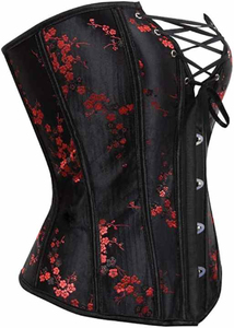 New wholesale Sexy Lace up <b>Women</b> Clothes <b>Black</b> Waist <b>Trainer</b> Overbust Corset Tops Shapers Corsets and Bustiers for Ladies - Product Image 2