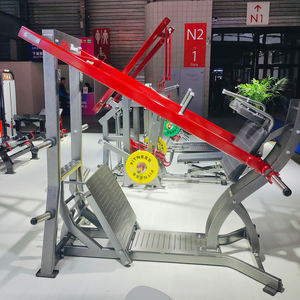 Gimnasio comercial Entrenamiento de fuerza Doble pista Squat Culturismo Placa Cargado Péndulo Squat Machine - Product Image 3