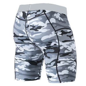 Shorts de compression pour hommes avec impression camouflage personnalisée, vêtements de sport très vendus, shorts de compression en vente - Product Image 2