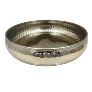 Bol moderne en métal avec finition martelée Bol à chocolat Vaisselle pour la maison Bol de service à chocolat Mariage Traiteur Sweet Holder - Product Image 4