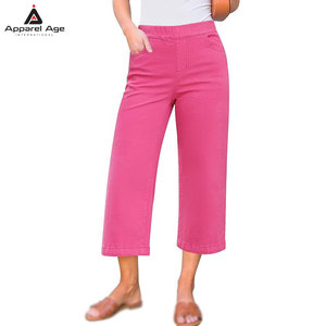 New Style Outdoor Use Women Jeans Capris Best Quality Solid Color Jeans Capris For Women In Cheap Price - Product Image 1