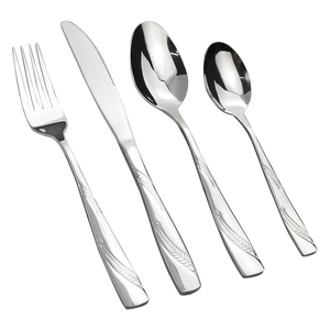 Increíble espejo de lujo brillante cubiertos elegantes cubiertos de boda cubiertos de acero inoxidable reutilizables para restaurantes acero con espejo - Product Image 6