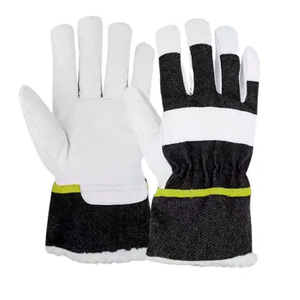 Guantes de trabajo de cuero Premium resistentes al calor de marca personalizada, guantes de trabajo antiestáticos antivibración sin silicona y sin polvo - Product Image 2
