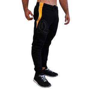 Pantalones Deportivos de Felpa Técnica Color Verde Oliva Oscuro para Hombre, Corte Ajustado, Pantalones de Gimnasio, Pantalones de Entrenamiento, Cordón Negro - Product Image 6
