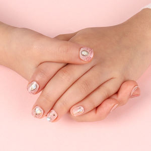 ShineB-tiras de Gel para uñas para niña, envolturas de uñas de princesa GELICA 45913 PINKMOON y pegatinas de uñas fáciles para salón, alta calidad, hechas en Corea - Product Image 6