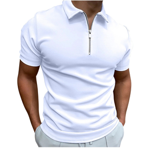 Unisex 100% Cotton Custom Logo Breathable Polo <b>Shirt</b> <b>Long</b> <b>Sleeve</b> Casual Sport <b>Golf</b> Work with Solid Pattern Jersey Zipper Polo - Product Image 1