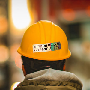 Autocollants en vinyle holographique découpés sur mesure, imperméables, pour casques de chantier, équipements de protection individuelle, logo de marque - Product Image 1