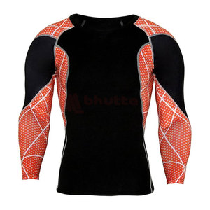 Best Material Men <b>Compression</b> <b>Shirts</b> Breathable Spandex/Nylon <b>Custom</b> Logo Fitness Wear New <b>Design</b> - Product Image 1