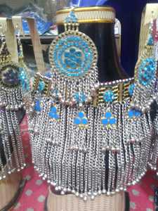 Conjuntos de joyería Vintage Afghani nupcial de alta calidad estilo afgano Tribal Kuchi hecho a mano Color dorado conjunto de joyería cómodo - Product Image 2