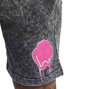 Conjunto de 2 Piezas de Ropa para Hombre, Camisetas y Pantalones Cortos con Lavado Ácido, Ropa de Verano, Conjunto de Pantalones Cortos y Camiseta para Hombre, 2025 - Product Image 3