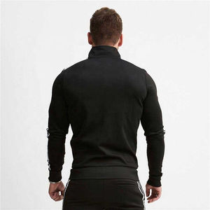 Venta al por mayor de chaquetas de talla grande para hombre con cuello levantado, ropa de trabajo informal con impresión de logotipo personalizado, ropa de abrigo de lana anticontracción - Product Image 3