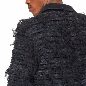 Vêtements décontractés veste en jean de coupe régulière pour hommes veste en jean de haute qualité pour hommes en stock disponible - Product Image 5