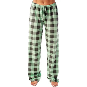 Pantalon de pyjama en polaire personnalisé Pantalon de pyjama en flanelle pour femmes en peluche Uzzy Plaid Pantalon de pyjama en polaire personnalisé pour jeunes Peluche Uzzy Plaid - Product Image 5
