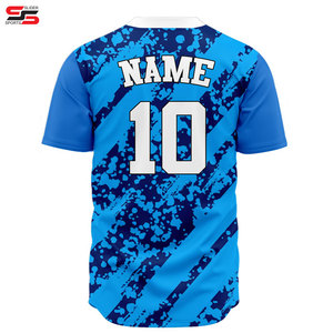 Camisetas de Béisbol Sublimadas Personalizadas, Uniformes Deportivos de Manga Corta, Transpirables, con Costuras Resistentes y Personalizables - Product Image 2