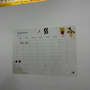Planificateur mensuel adhésif statique, organisateur effaçable à sec, tableau blanc réutilisable sans adhésif pour mur, verre, bureau, modèle 18 - Product Image 3