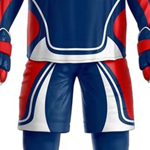 Jersey y pantalón de hockey sobre hielo transpirable de equipo de poliéster 100% de alta calidad, uniforme de hockey sobre hielo por sublimación a la venta - Product Image 4