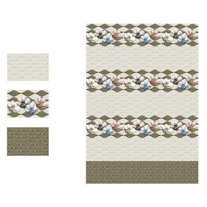 Diseño de flores con azulejos de cerámica esmaltados de color verde 300x450mm - Product Image 1