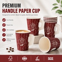 Modern Kafe Kahve Dükkanı Paket Servisi Çok Yönlü Profesyonel Gıda Sınıfı Sertifikalı BPA İçermeyen Toksik Olmayan Saplı Kağıt Bardak