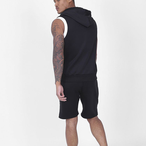 Conjuntos Cortavientos Personalizados con Logotipo OEM, Chaquetas Cortavientos de Poliéster y Nailon para Hombre, Chaquetas con Cremallera Corta y Pantalones Cortos, Conjunto de Dos Piezas - Product Image 2