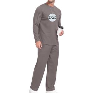 Conjunto informal de 2 piezas para hombre, Sudadera con cuello redondo, chándal y pantalones de chándal, conjunto de chándal - Product Image 2