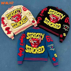 Chaqueta Universitaria de Béisbol Personalizada de Alta Calidad para Hombre, Chaqueta Varsity de Invierno con Cuello Alto - Product Image 1