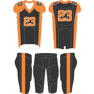 Uniforme de football américain à manches courtes imprimé Technics Service OEM personnalisable nouveau design pour hommes - Product Image 1