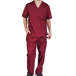 Unisex Medical Scrubs Hospital Uniforms <b>Doctor</b> Nurse Suit Made of Polyester/Spandex Needle Detection Seamless Fusing Wholesale - Product Image 2