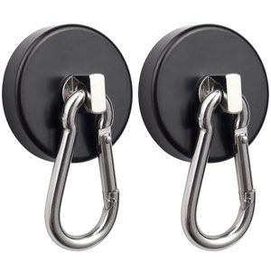 <span class=keywords><strong>Crochet</strong></span> magnétique puissant, matériaux magnétiques pour accrocher, <span class=keywords><strong>crochet</strong></span> magnétique en néodyme <span class=keywords><strong>noir</strong></span>, <span class=keywords><strong>aimant</strong></span> en pot de bore avec mousqueton - Product Image 2
