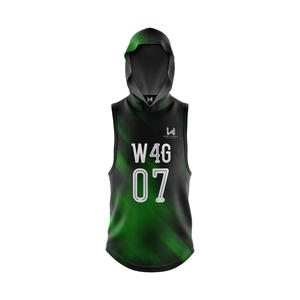 Camisetas de Flag Football Personalizadas 7v7 para Hombre, Sin Mangas, OEM ODM, Tallas Grandes, Impresión por Transferencia de Calor, Camuflaje, Nombre del Equipo, 100% Poliéster - Product Image 4