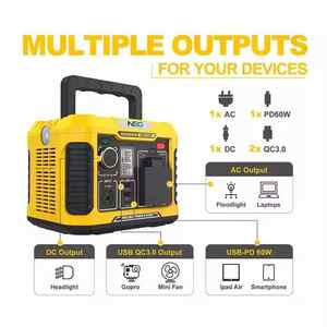 Generador solar portátil ecológico 300B, estación de respaldo NEG ADVANCE, linterna MPPT de onda sinusoidal pura, batería externa tipo C - Product Image 6
