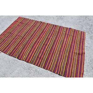 Tapis Rouge Turc Vintage 3.8 X 6.5ft Style Ethnique Décor Laine PP Matériel 10mm Grande Surface Rectangle Latex pour Couloir Chambre Utilisation - Product Image 2