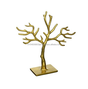 Nouveau best-seller porte-bijoux en aluminium moulé plaqué or rose porte-bijoux en formes d'arbre porte-bijoux prix de gros dernier - Product Image 6