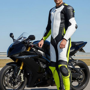 ชุดแข่งรถจักรยานยนต์น้ำหนักเบา ป้องกันเต็มรูปแบบ ออกแบบเองได้ ชุดหนังสำหรับขี่มอเตอร์ไซค์ มีจำหน่าย - Product Image 2