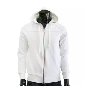 2024 New Arrival Custom Logo <b>Zip</b>-<b>up</b> Men's Fleece Hoodie <b>Jacket</b> Comfortable Solid Pattern in Different Colors by Elegant Sports - Product Image 1