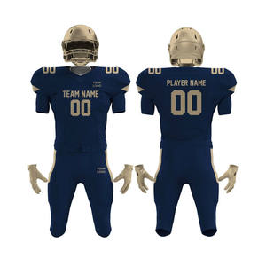 Maillots de football américain à manches courtes personnalisés, sublimés, respirants et évacuant l'humidité |   Vêtements de sport d'équipe pour adultes Logo personnalisé - Product Image 1