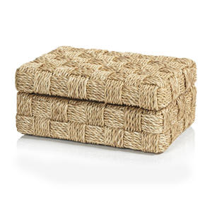 Cheapest Price <b>Stackable</b> Seagrass <b>Boxes</b> and Bins Room Arrangement Natural Stacking <b>Storage</b> Box - Product Image 2