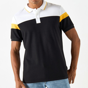 Novedad de verano, camiseta Polo informal para hombre, camiseta PoloShirt de panel de manga corta deportiva a la moda, camiseta polo personalizada a juego para hombre - Product Image 1