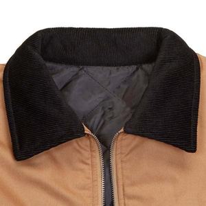 Venta al por mayor High Street Fashion Streetwear Blank Zip up Jacket Plain Heavy Acid Wash Denim Custom Casual Cargo Jacket - Product Image 4