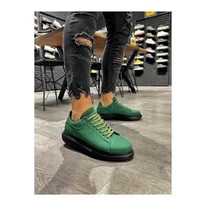 รองเท้าลําลองส้นสูง 045 สีเขียว (ส้นสีดํา) - Product Image 3