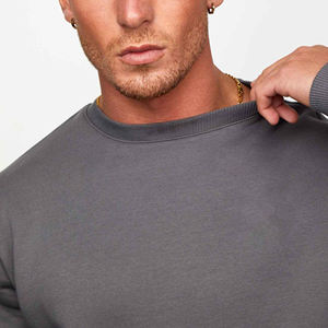 Sweat-shirt unisexe en coton surdimensionné pour l'hiver, le printemps et l'automne, impression de logo personnalisé, sweat-shirts unis surdimensionnés pour femmes et hommes - Product Image 5