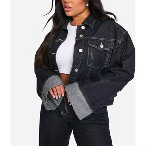 Chaqueta Vaquera para Mujer, Talla Grande, Cómoda y a la Moda - Product Image 1