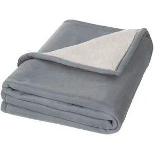Custom Merchandising Springwood Sherpa Plaid Coral Fleece Blankets - Product Image 1