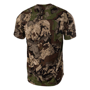 Chemise de pêche camouflage personnalisée, respirante, confortable, en tissu extensible, camouflage délavé, vintage, manches courtes, pour la chasse - Product Image 3