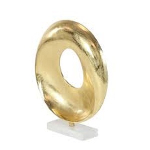 Sculpture de porte de lune de grenade Conception décorative de feuille de dessus de table avec marbre blanc pour la décoration de la maison par Ambience Lifestyle - Product Image 5