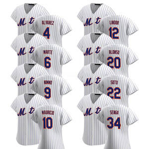 Camisetas de Béisbol del Equipo de Nueva York 2025, Personalizadas, Tallas Grandes, Uniformes Bordados con Logotipo, Blancas - Product Image 1